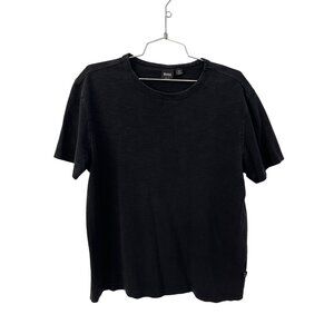 Hugo Boss Short Sleeve T Shirt Size Large Crewneck Slim Fit Tee Black Essential